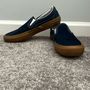 Vans Skate Slip On Pro. Navy/Gum